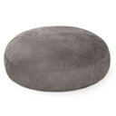 Ver imagem 1 de Puff Gigante Redondo 140x20 em Suede Cinza com Enchimento