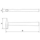 Ver imagem 4 de Martelo de Pena com Cabo de Madeira 1.500 G Tramontina Pro Tramontina