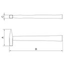 Ver imagem 5 de Martelo de Pena com Cabo de Madeira 1.500 G Tramontina Pro Tramontina