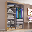 Ver imagem 3 de Guarda-Roupa Solteiro Lisboa 4 Portas 2 Gavetas