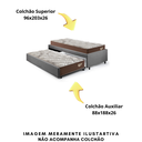 Ver imagem 7 de Bicama Box para Dois Colchões Solteirão 96x203 Suede