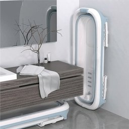 Banheira Ofurô Dobrável Portátil Adulto 220 Litros Azul 128 Cm Vg+ - 8