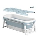 Ver imagem 3 de Banheira Ofurô Dobrável Portátil Adulto 220 Litros Azul 128 Cm Vg+