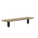 Ver imagem 1 de Prateleira Divisor Central 1600x203mm PCCP160 Marrom/Noce Marromle/Preto