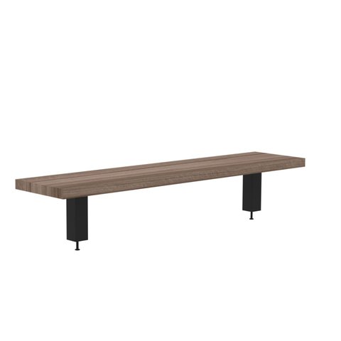 Prateleira Divisor Central 1600x203mm PCCP160 Marrom e Preto