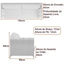 Ver imagem 4 de Conjunto Sofá 2 Lugares e Poltrona Loud Pu Caramelo | Linho Bege - Sallar Home