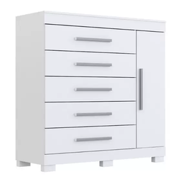 Comoda Rayane Prime C/sapateira 100% Mdf - Branco - 2