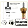 Conversor Registro Pressão Fabrimar Acabamento Deca Dream e Polo 1/4 Volta Sentido Horário - - 2