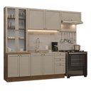 Ver imagem 2 de Armário de Cozinha Completa 270 cm Rustic/Crema Vik Madesa 05