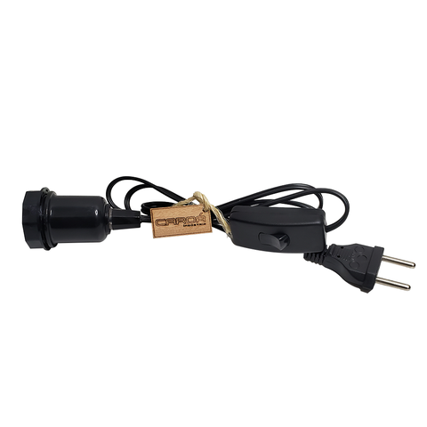 Cabo Abajur 1,2m Com Interruptor Liga/Desliga Bivolt Preto