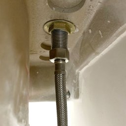 Mangueira Flexível 50cm 1/2 Polegada Aço Inox Engate Fêmea X Fêmea Cozinha Banheiro Torneira Pia San - 5