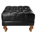 Ver imagem 3 de Sofá Dom Pedro Chesterfield 2 Lugares e Puff Captonê Couríssimo Bella Decor