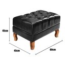 Ver imagem 6 de Sofá Dom Pedro Chesterfield 2 Lugares e Puff Captonê Couríssimo Bella Decor