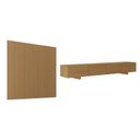 Ver imagem 3 de Rack com Painel Liso TV até 86 Polegadas Planejado 240x230cm Aruá CabeCasa MadeiraOriginals Marrom Jatobá