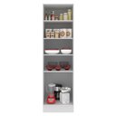 Ver imagem 3 de Paneleiro Madesa Acordes 100% MDF 60 cm 2 Portas Branco Brilho Cor:Branco