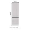 Ver imagem 2 de Paneleiro Madesa Acordes 100% MDF 60 cm 2 Portas Branco Brilho Cor:Branco