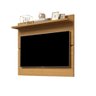 Painel para TV até 40" Sala Pequena Vivare 1.08 Giga Móveis:OffWhite/Freijó - 4