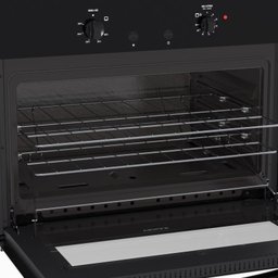 Forno de Embutir a Gas 90L Totale Nero GIIi Gas Glp 127V - 12