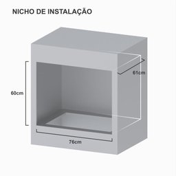 Forno de Embutir a Gas 90L Totale Nero GIIi Gas Glp 127V - 5