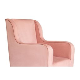 Cadeira Poltrona de Amamentação e Balanço C/ Puff Rose - Lahome Decor (disponibilidade: Disponível e - 5