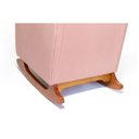 Ver imagem 3 de Cadeira Poltrona de Amamentação e Balanço C/ Puff Rose - Lahome Decor (disponibilidade: Disponível e