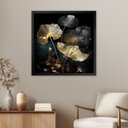 Ver imagem 2 de Quadro 50cm X 50cm Folhas Douradas Ii Tropical Artes