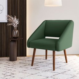 Poltrona Decorativa Valentina em Veludo Just Time - 2
