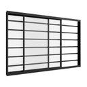 Ver imagem 3 de Janela Vitro 2 Folhas com Grade Horizontal 1,20m X 1m em Alumínio com Vidro