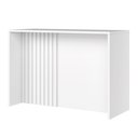 Ver imagem 3 de Bancada Ilha Gourmet 146cm 100% MDF com Ripado Branco HP Americana