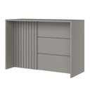 Ver imagem 3 de Bancada Ilha Gourmet 146cm 100% MDF com Ripado Cinza Americana