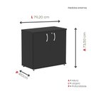 Ver imagem 4 de Armário para Escritório Baixo 2 Portas com Chave