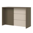 Ver imagem 3 de Bancada Ilha Gourmet 146cm 100% MDF com Ripado Duna/Cristal Connect
