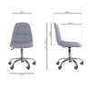 Kit 02 Cadeiras Office Eiffel Botonê Ajustável Base Giratória + E-book - 8