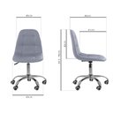 Ver mais imagens de Kit 02 Cadeiras Office Eiffel Botonê Ajustável Base Giratória + E-book