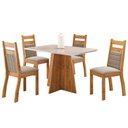 Ver imagem 2 de Mesa de Jantar Retangular 1,20x80 Dalbelle com 4 Cadeiras Sicilia
