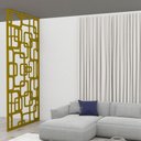 Ver imagem 2 de Painel Vazado Divisória Mdf Napoli Crú - 0,90x2,60m