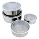 Ver imagem 1 de Conjunto de 4 Tígleas de Inox Clink Tamanho Diferentes
