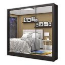 Ver imagem 3 de Guarda-roupa Casal 3 Portas com Espelho Santiago Premium Espresso Móveis