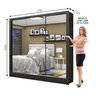 Guarda-roupa Casal 3 Portas com Espelho Santiago Premium Espresso Móveis - 4