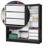 Guarda-roupa Casal 3 Portas com Espelho Santiago Premium Espresso Móveis - 7