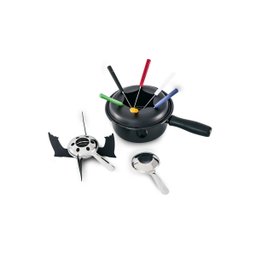 Conjunto para Fondue Brinox Fondue & Petiscos 10 Peças Aço Inox Preto - 4