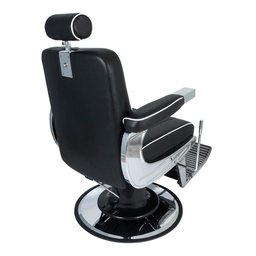 Cadeira Hidráulica Reclinável Barbeiro Salão Pelegrin PEL-6133 Preto - 5