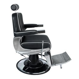 Cadeira Hidráulica Reclinável Barbeiro Salão Pelegrin PEL-6133 Preto - 4