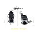 Ver imagem 2 de Cadeira Hidráulica Reclinável Barbeiro Salão Pelegrin PEL-6133 Preto