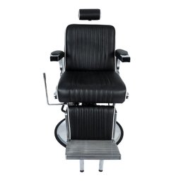 Cadeira Hidráulica Reclinável Barbeiro Salão Pelegrin PEL-6133 Preto - 1