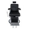 Cadeira Hidráulica Reclinável Barbeiro Salão Pelegrin PEL-6133 Preto - 1