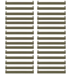 Kit 30 Puxadores de Armário Alça Piauí Bronze 23cm Torralba Clássico Planejado - 1