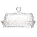 Ver imagem 4 de Manteigueira Cristal Martelado com Tampa e Fio de Ouro Petra