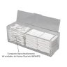 PORTA COTONETE E ALGODÃO ORGANIZADOR ACRÍLICO 4MM COM TAMPA ORG-CA CENTAURI ACRÍLICOS Centauri Acríl - 5