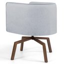 Ver imagem 3 de 2 Poltronas Base Ka Madeira Betina C-315 Linho Cinza Domi